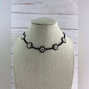 Evil Eye 🪬 Beaded Choker - Black Trendy Miyuki Choker - Stylish Necklace